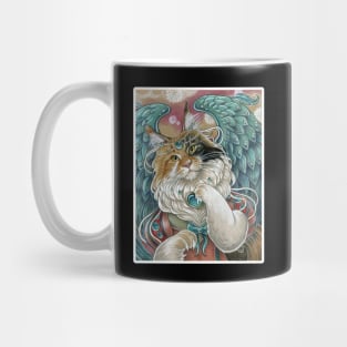 Angel Cat Princess - White Outlined Version Mug